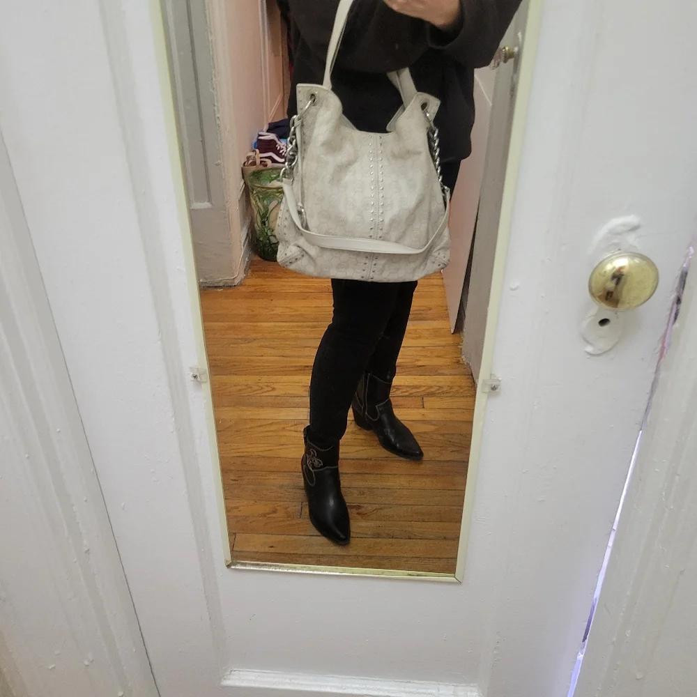 Michael Kors Astor Large Studded‎ Hobo Bag EUC Quiet Luxury Minimalist